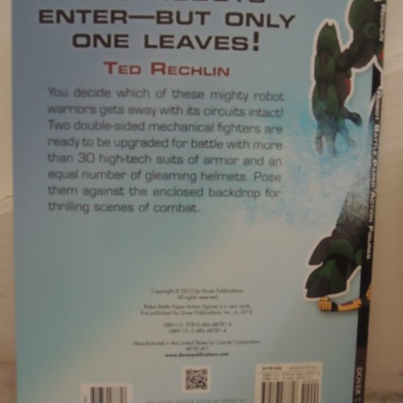 Robot Battle Paper Action Figures Dover Paper Dolls Paperback 2012 by Ted Rechli - Picture 4 of 4